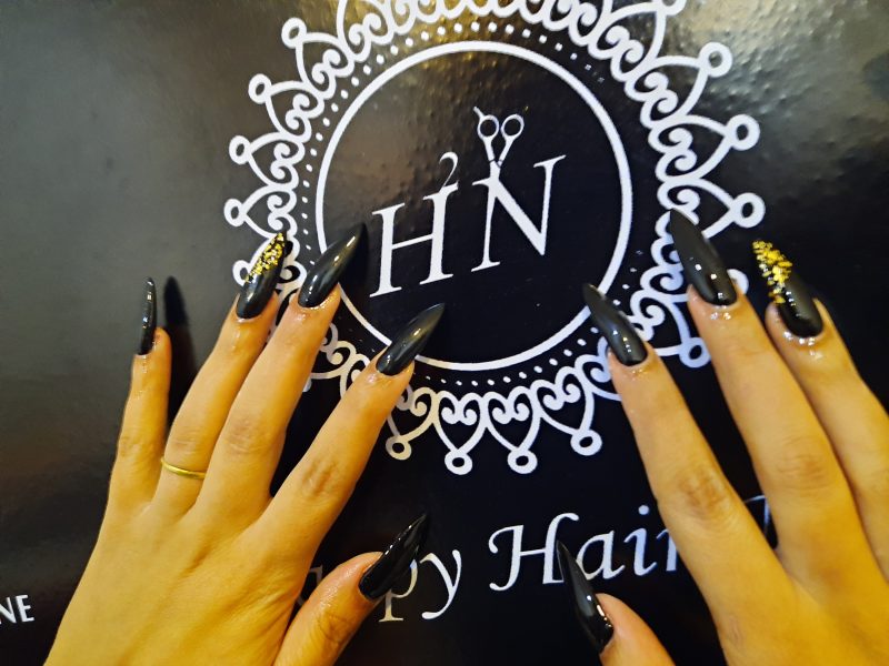 Happy hair nails