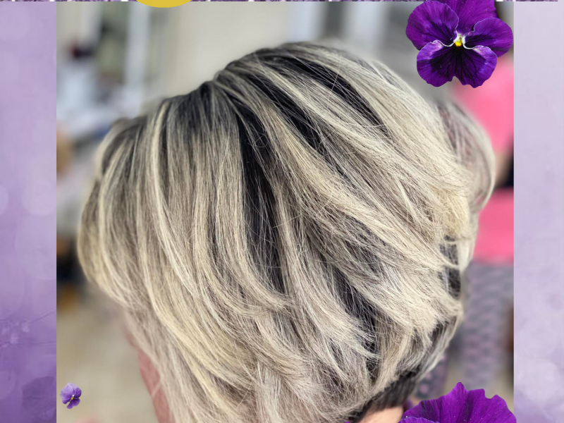 صالون حلاقة وتجميل salon de beauté violette