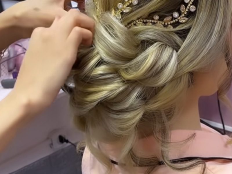Balayage coiffure mariée makup artiste